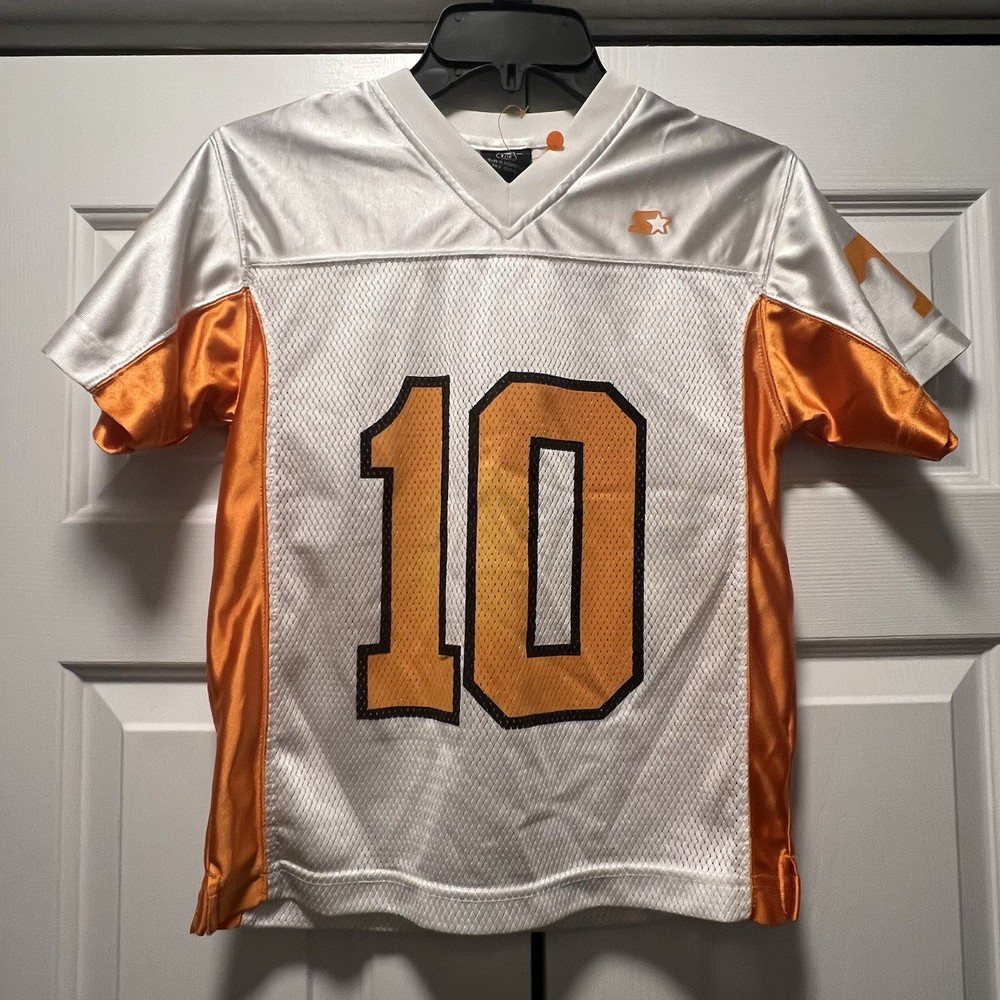 Youth Tennessee Vols Starter Jersey Sz 8/10 #10 White & Orange Football
