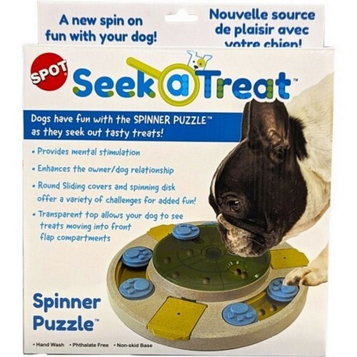 Seek A Treat Spinner Puzzle Dog Toy 1 Count