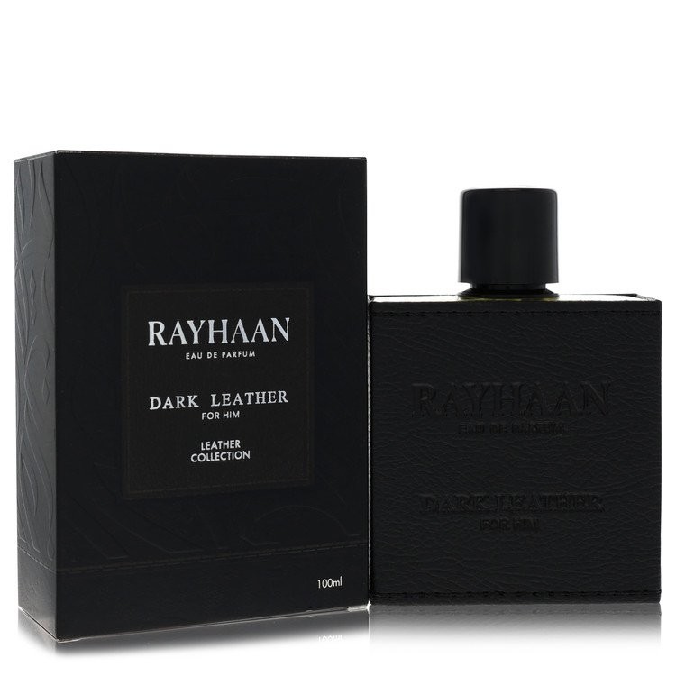 Rayhaan Dark Leather by Rayhaan Eau De Parfum Spray 3.38 oz For Men Brand New