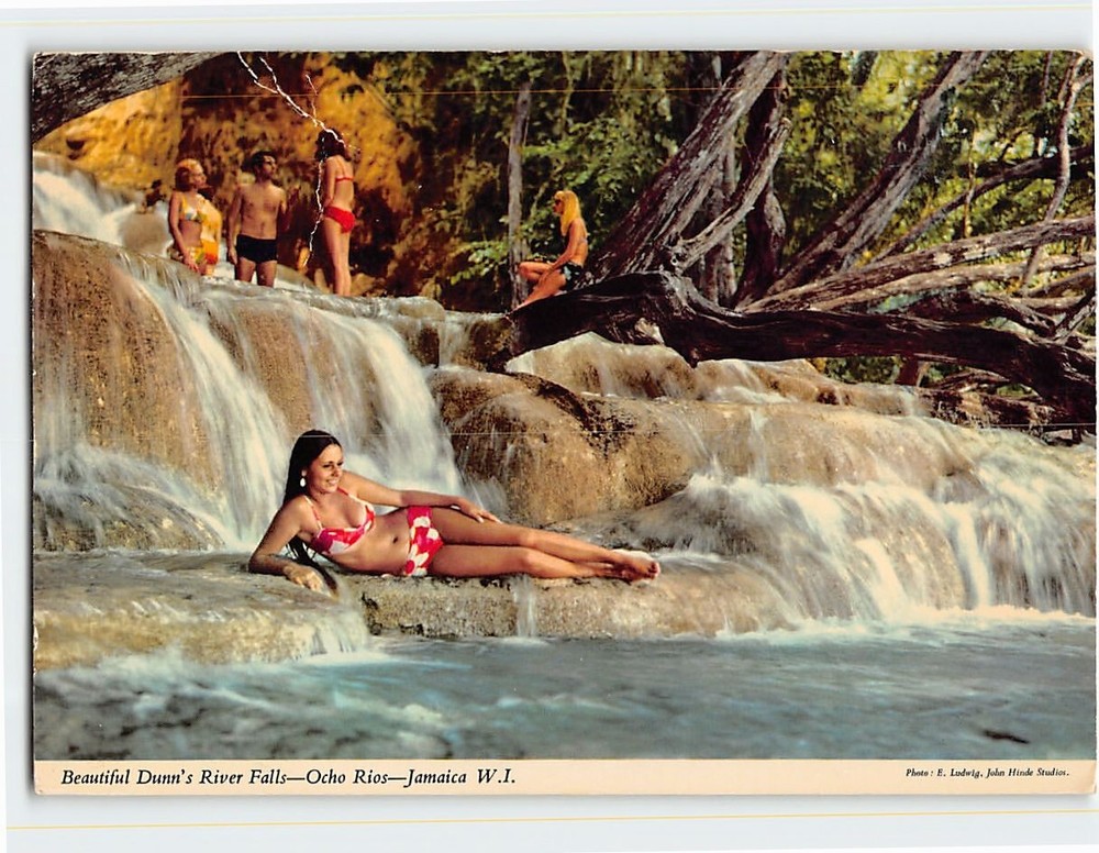 Postcard Dunn's River Falls Ocho Rios Jamaica