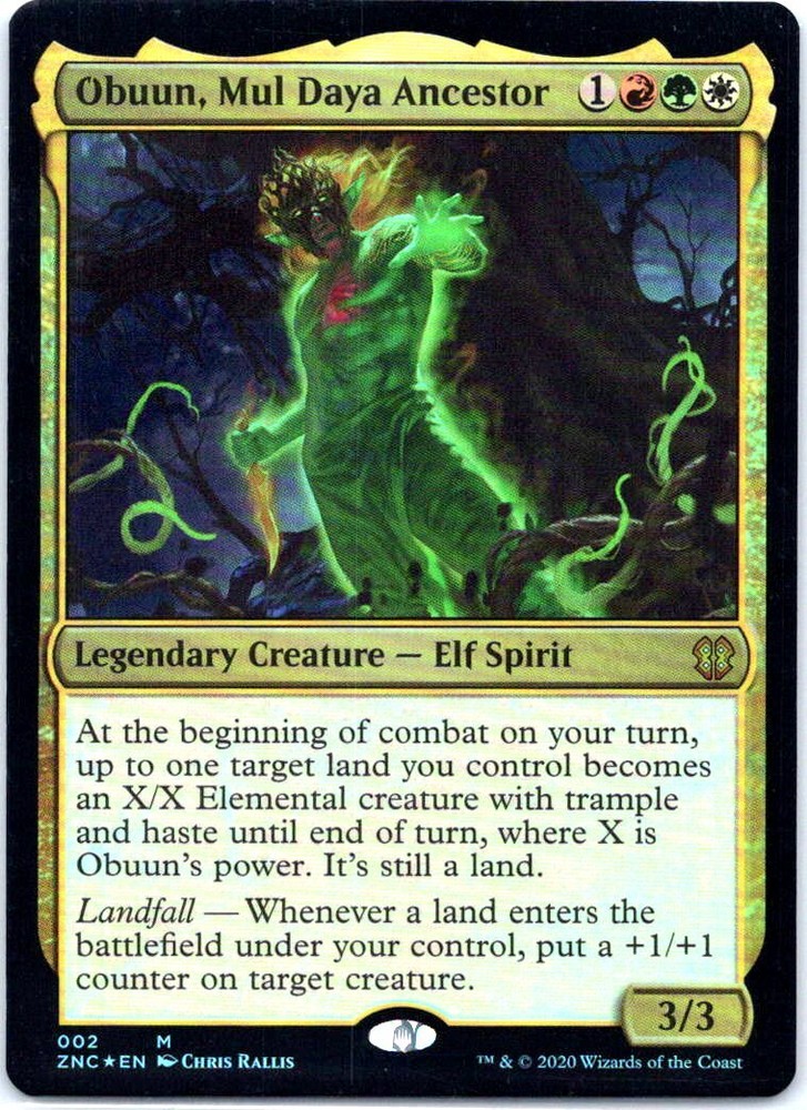 #2 Obuun, Mul Daya Ancestor MTG Commander: Zendikar Rising Mythic