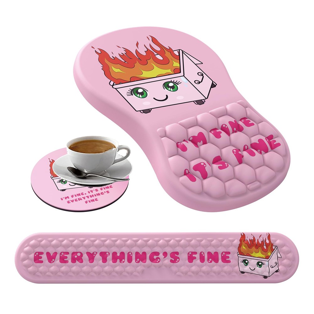 Ergonomic Mouse Pad with Comfortable Wrist Support for Computers