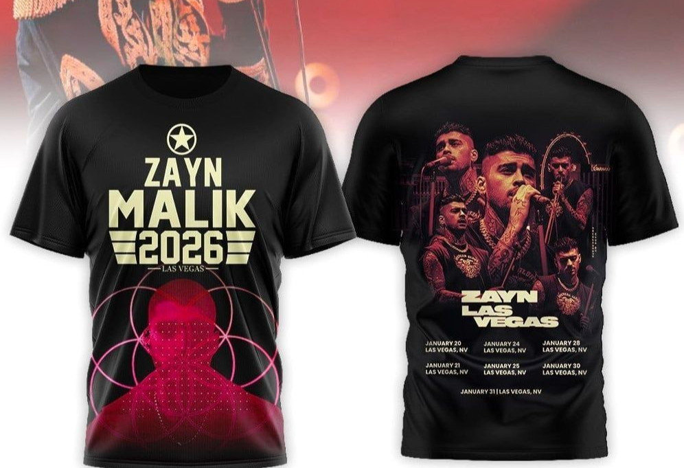 Zayn Malik 2026 Las Vegas AOP T-Shirt