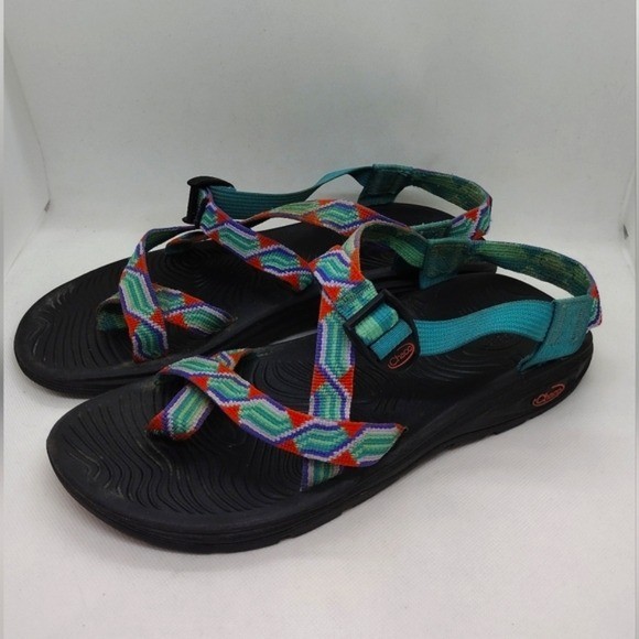 Chaco Z Volv 2 Blue Aztec Womens Size 11 Hiking Sandals for Outdoor Camping