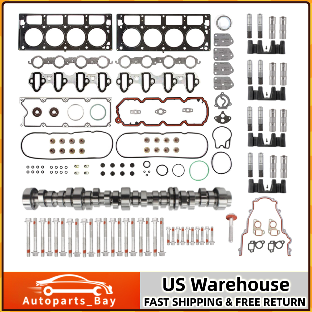 GM Chevy 5.3L AFM DOD Kit with Head Gaskets Lifters Camshaft Head Bolts