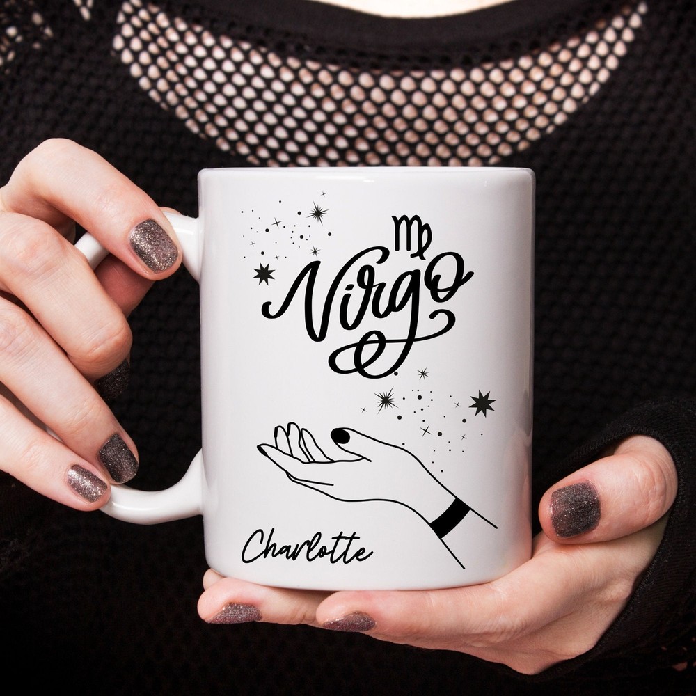 Personalized Virgo Zodiac Astrology Mug - Custom Gift for Her