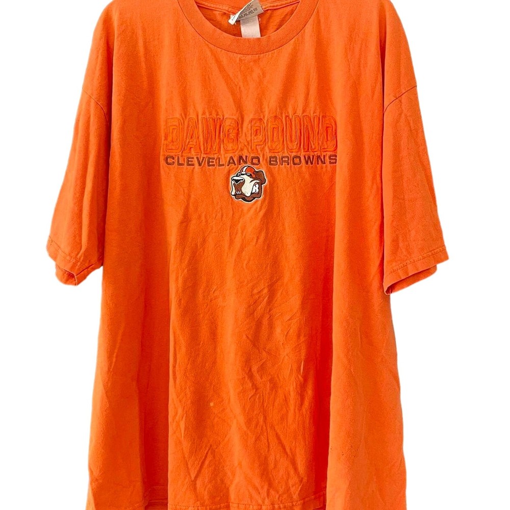 Vintage 90s Cleveland Browns Dawg Pound Embroidered Shirt Adult XXL