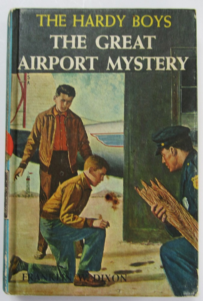 Hardy Boys Great Airport Mystery Hardcover Book #9 1971 Printing White Multi EPs