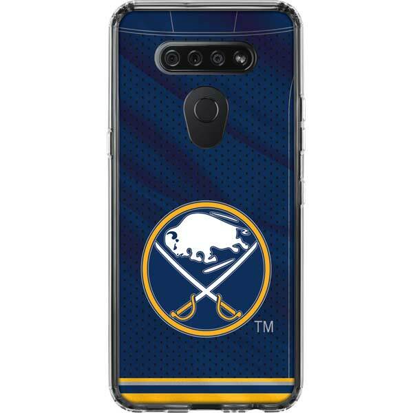 NHL Buffalo Sabres LG K51/Q51 Clear Case - Buffalo Sabres Home Jersey