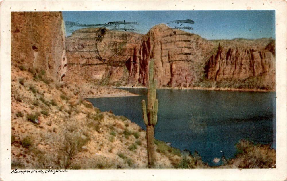 Canyon Lake, Arizona, Bob Petley, Phoenix, Salt River Valley, Apache Postcard