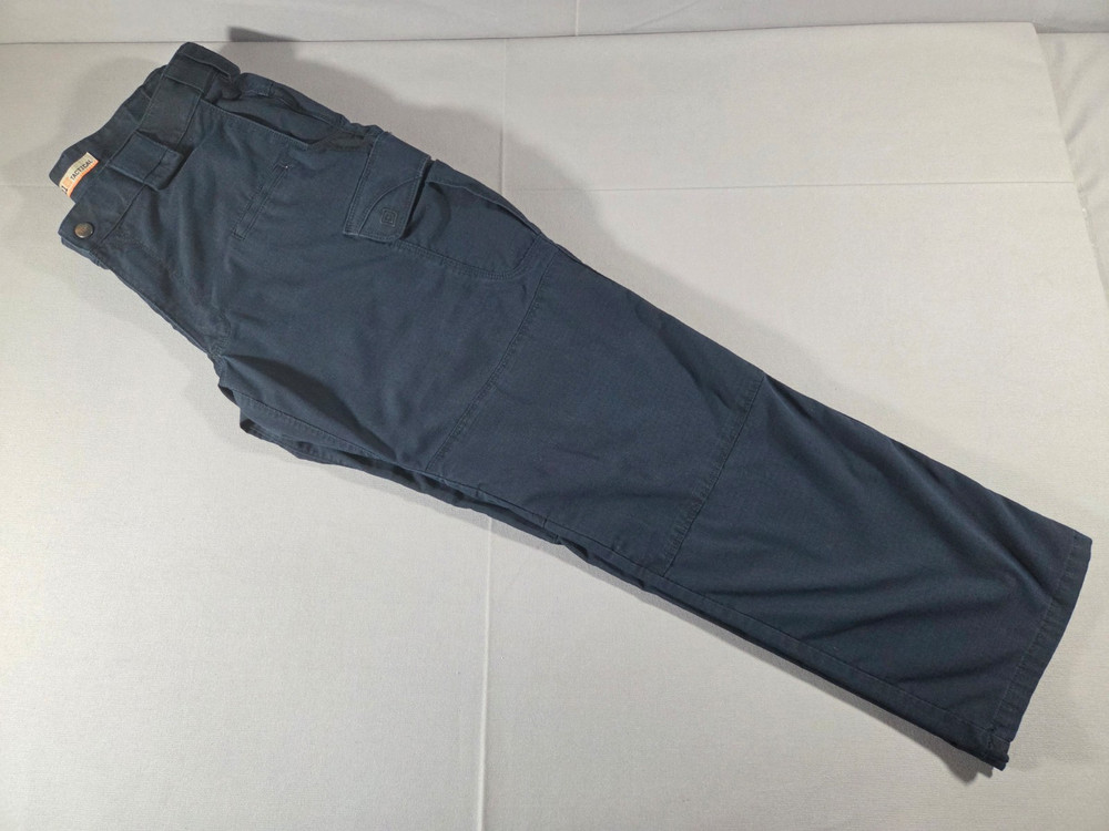 5.11 Tactical Cargo Pants 36x32 Navy Blue Ripstop Utility Workwear Men