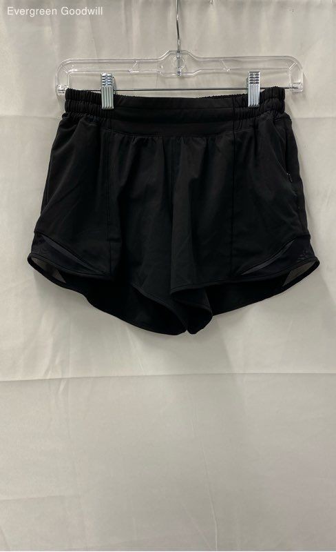 Lululemon Women's Black Elastic Waist Hotty Hot Athletic Shorts Size 6