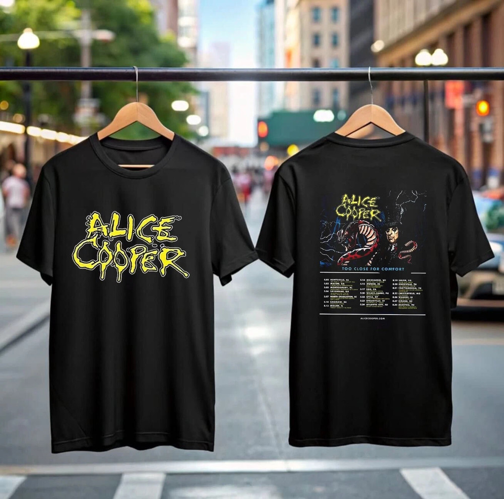 Alice Cooper Tour 2025 T-Shirt Official Concert Merch Shock Rock Gift for Fans