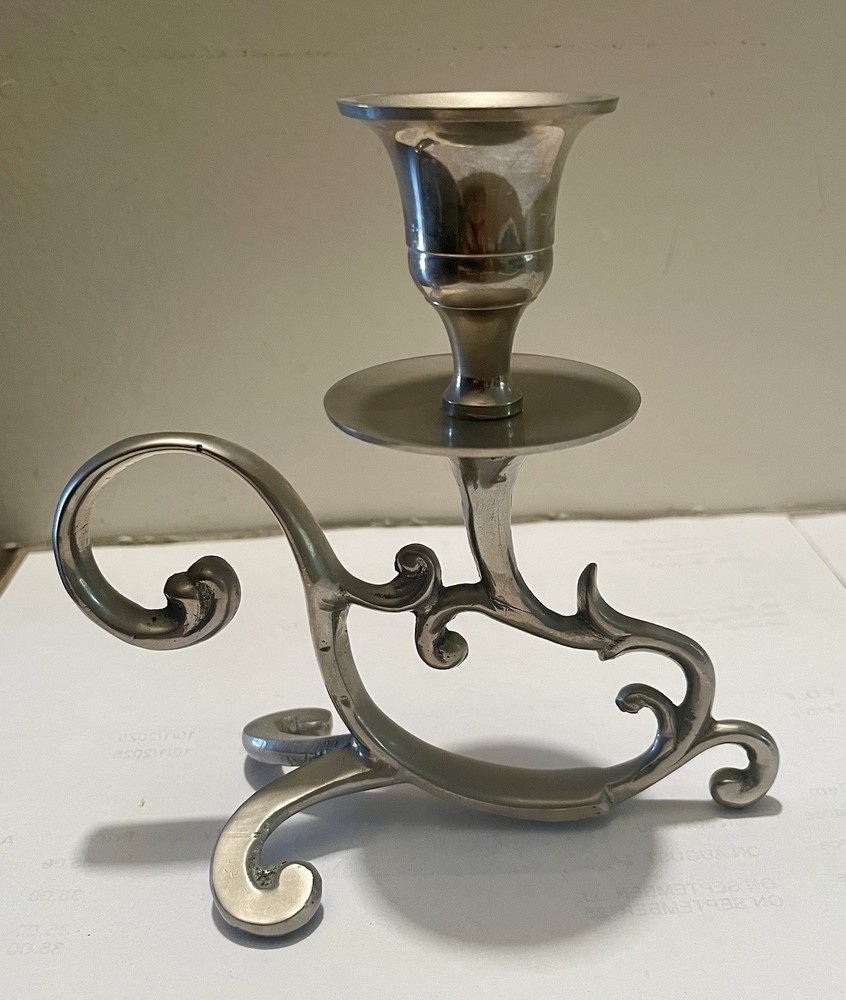 Rococo Revival Single Arm Candlestick Holder