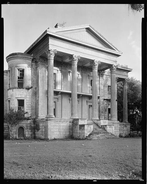 Belle Grove White Castle Louisiana 1938 Plantation Mansion Front View