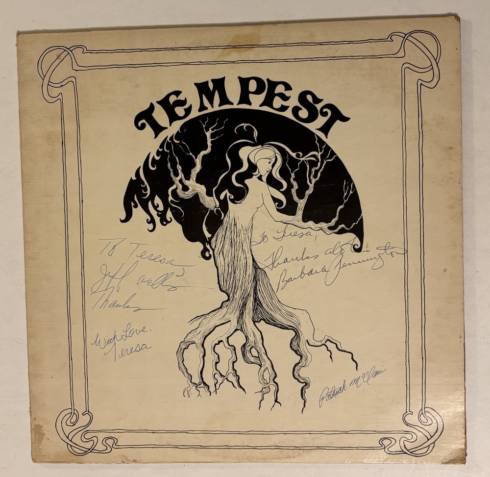 TEMPEST Self-Titled LP 1976 Earth Records ER 0079 Autographed Vinyl Record VG+