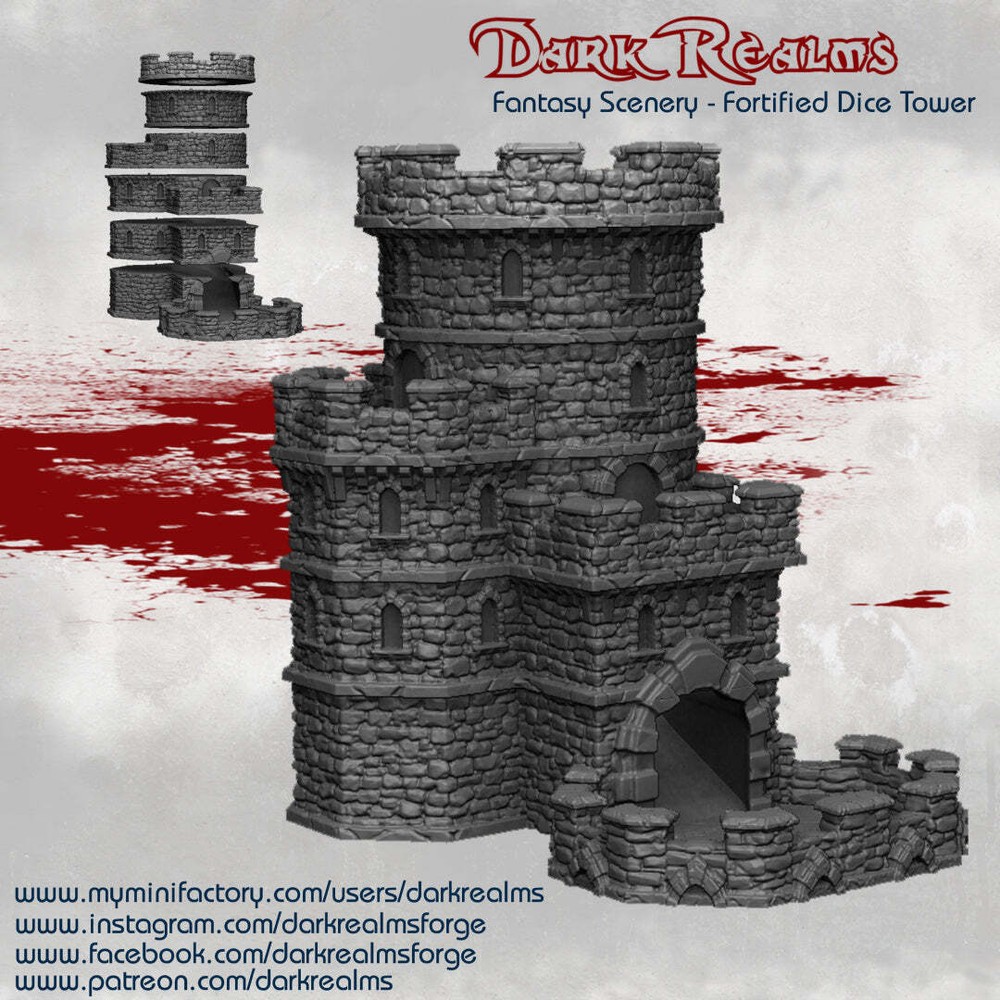 Dice Tower  - Fantasy Scenery - Dark Realms Terrain Wargaming D&D DnD