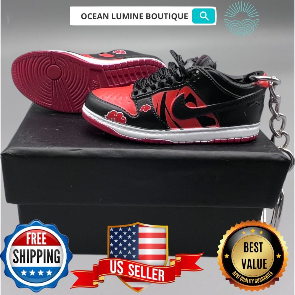 SB DUNK 3D Mini Sneaker Keychain, Jordan Sneaker Collectible, Box Options