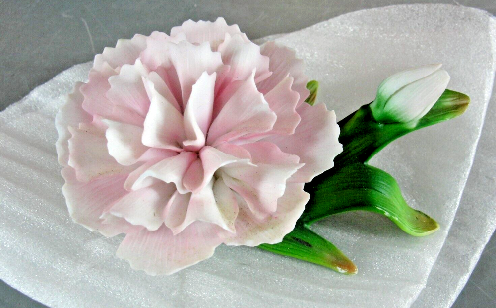 LENOX GARDEN PORCELAIN SCULPTURE COLLECTION 🌺 CARNATION FLOWER FIGURINE VINTAGE