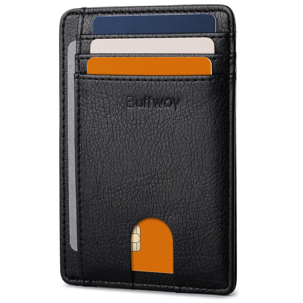 Slim RFID Blocking Front Pocket Leather Wallet for Men  