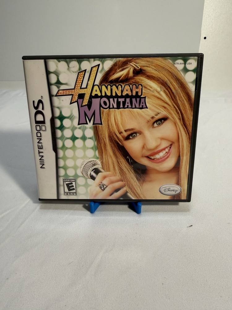 Nintendo DS Case Disney Hannah Montana Complete Manual/Case/Poster. NO GAME. SU