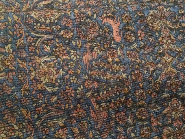 Heiwaya Kimono Small Pattern Animal Asuka Flower Silk Japan Made
