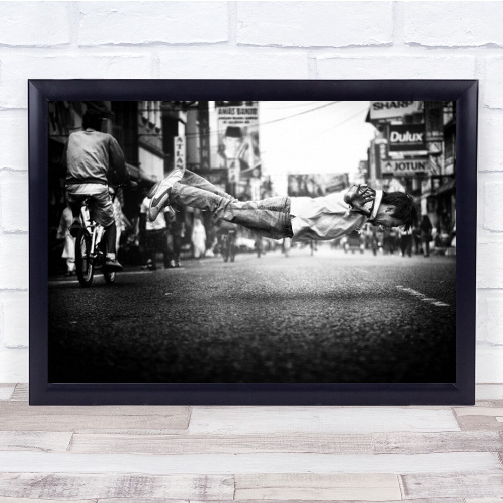 Floats Street Tasikmalaya Java Indonesia Gravity Balance Wall Art Print