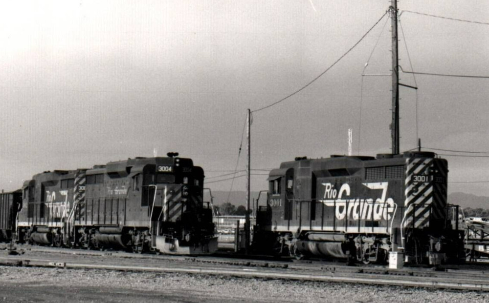 Vintage Photo Rio Grande Railroad Denver Colorado Train Yard c.1962