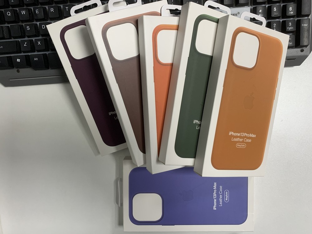 For iPhone 13 Pro Max 13 Mini 13 Pro 13 Original Leather Phone Case With MagSafe