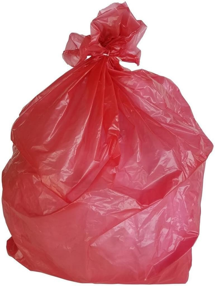 Bolsas de basura de alta resistencia - Bolsas de basura rojas - Bolsas de basura de plástico - Bolsas de basura altas,