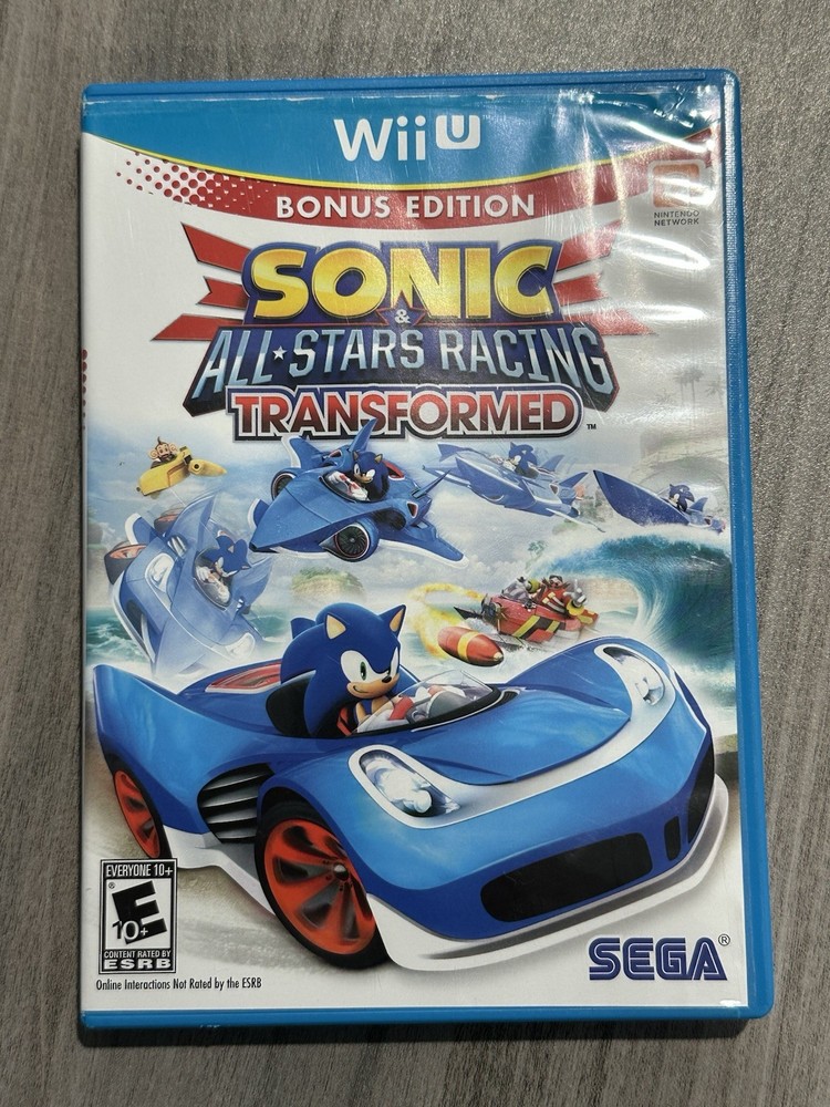 Sonic & All-Stars Racing Transformed Bonus Edition (Nintendo Wii U, 2012)