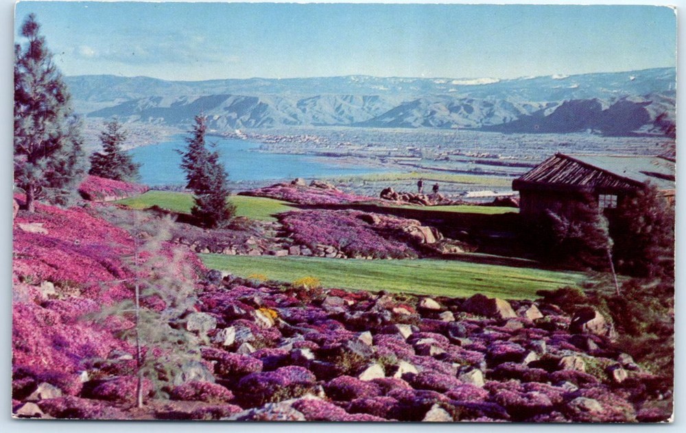 Postcard - Wenatchee and Columbia River from Ohme Gardens, Washington
