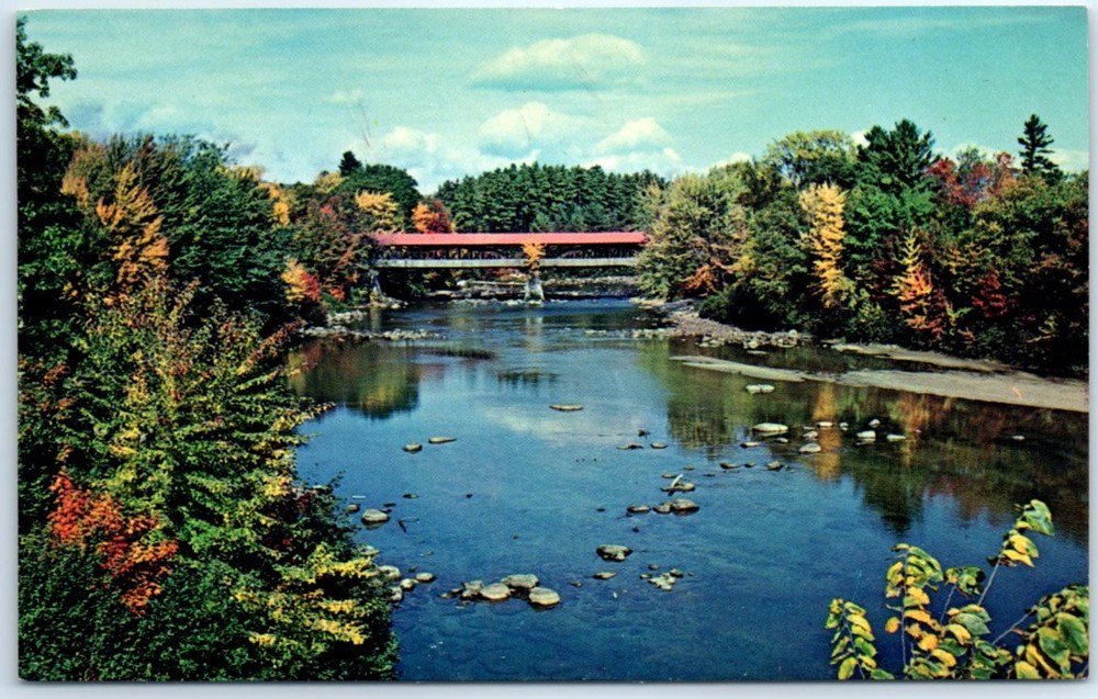 Postcard - Covered Bridge at Conway, New Hampshire