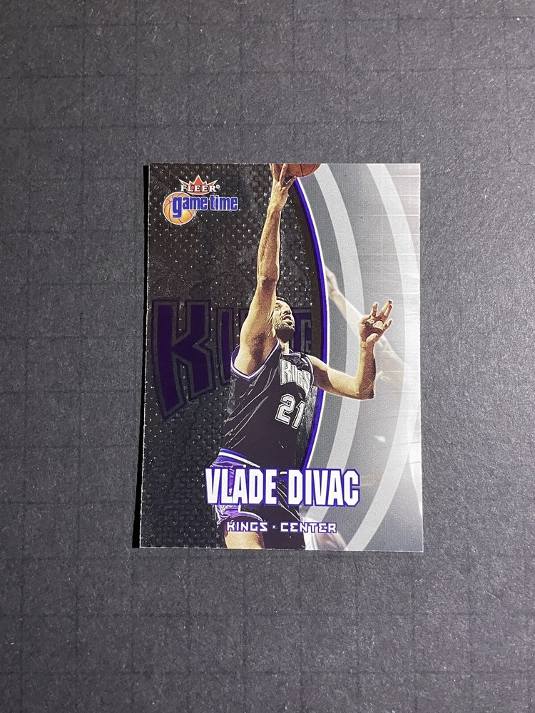 2000-01 Fleer Game Time Vlade Divac Card #15 - Sacramento Kings