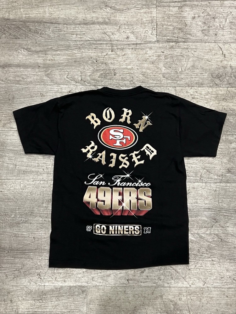 2024 Born X Raised SF 49ers Chrome Rocker Tee Shirt M Black