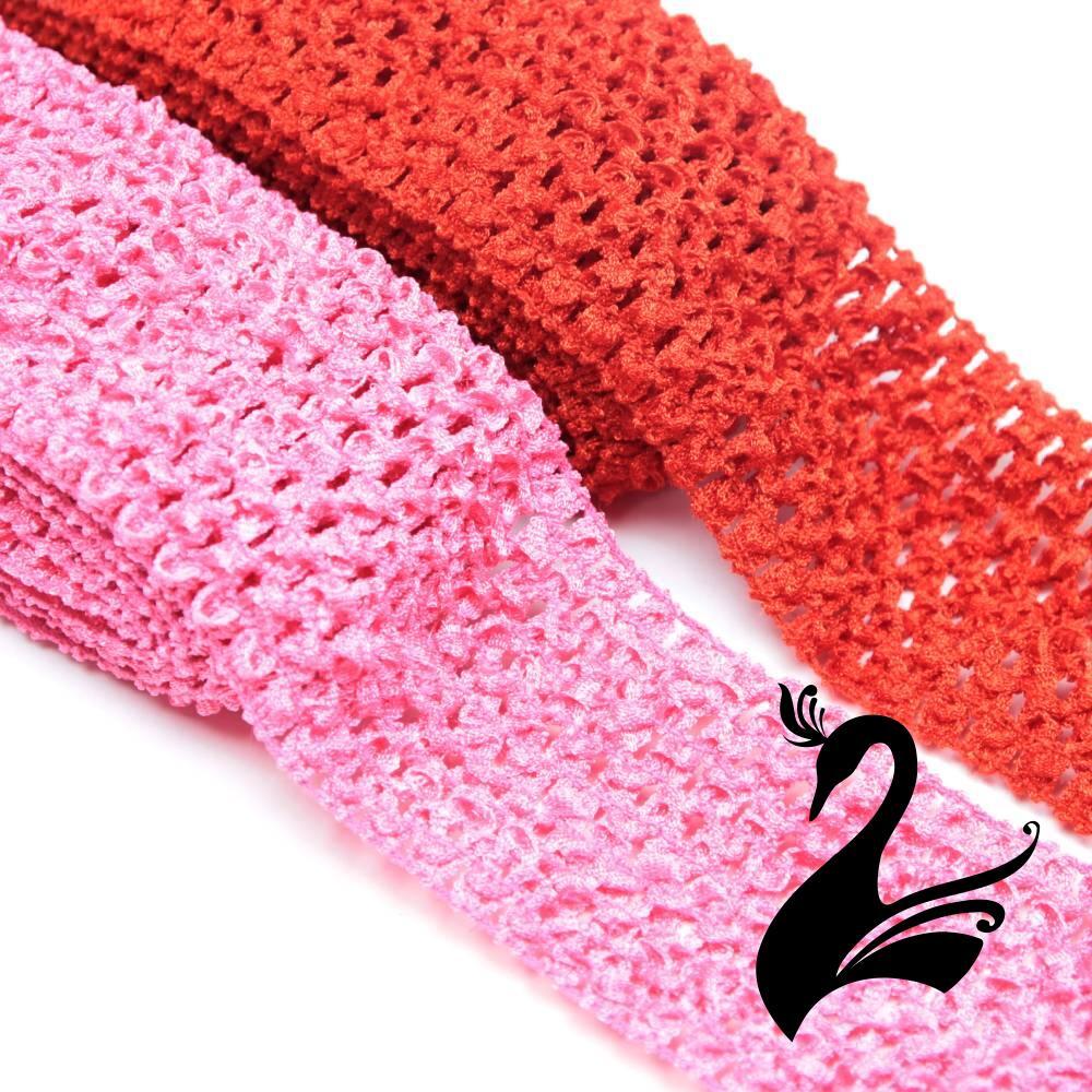 Stretch Crochet Elastic Band for Head & Waist 7cm Wide Price per Meter