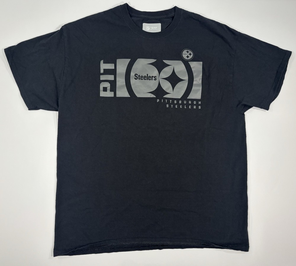 NFL Team Apparel Pittsburgh Steelers Black Tee Shirt Men’s XL Short Sleeve