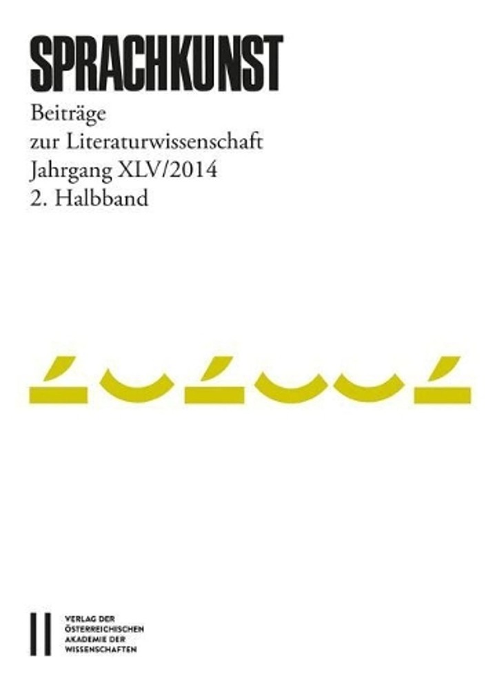 Sprachkunst: Beitrage Zur Literaturwissenschaft by Hans Holler (German) Paperbac