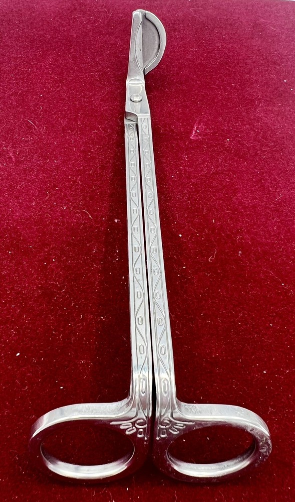 Clean Cut Wick Trimmer Cutter Scissors Silver Boho Helpful Pre Owned