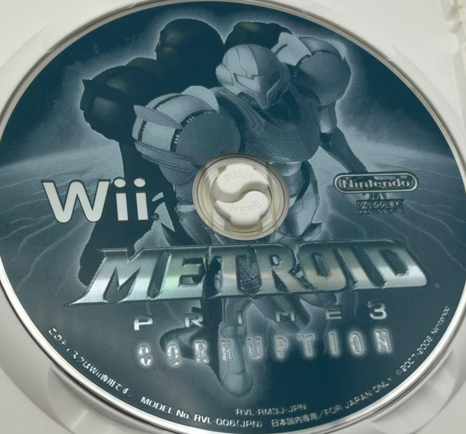 METROID PRIME 3 Corruption Nintendo Wii  Disc Only Used Tested Japanese ver