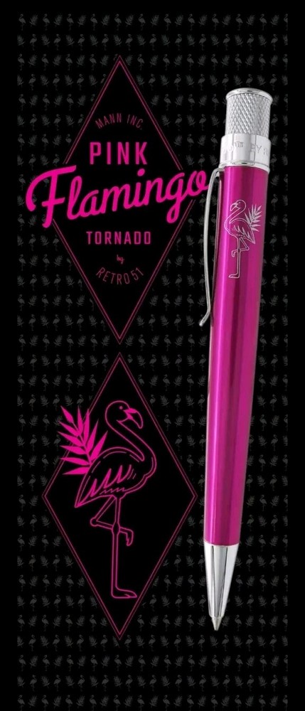 Retro 51 Tornado PINK FLAMINGO - Rollerball / Pen Opem Tube
