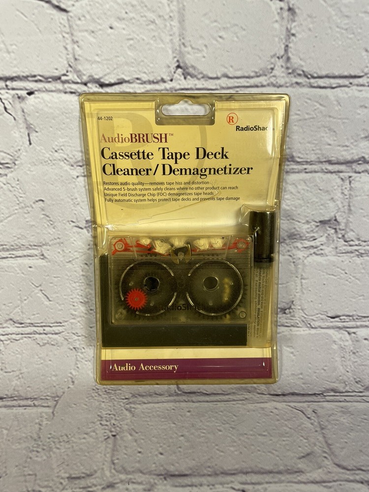 Vintage Radio Shack AudioBRUSH Cassette Tape Deck Cleaner/Demagnetizer NOS
