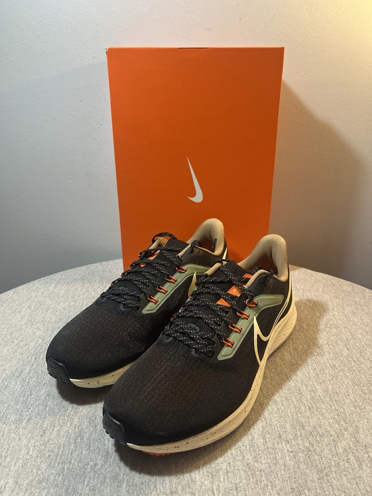 Nike Air Zoom Pegasus 39 Black White Orange Running Men's Size 9.5 DX6039-071
