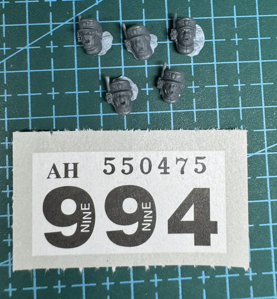 Cadian Shock Troop Helmet Heads Astra Militarum 40K Warhammer Bits Kit