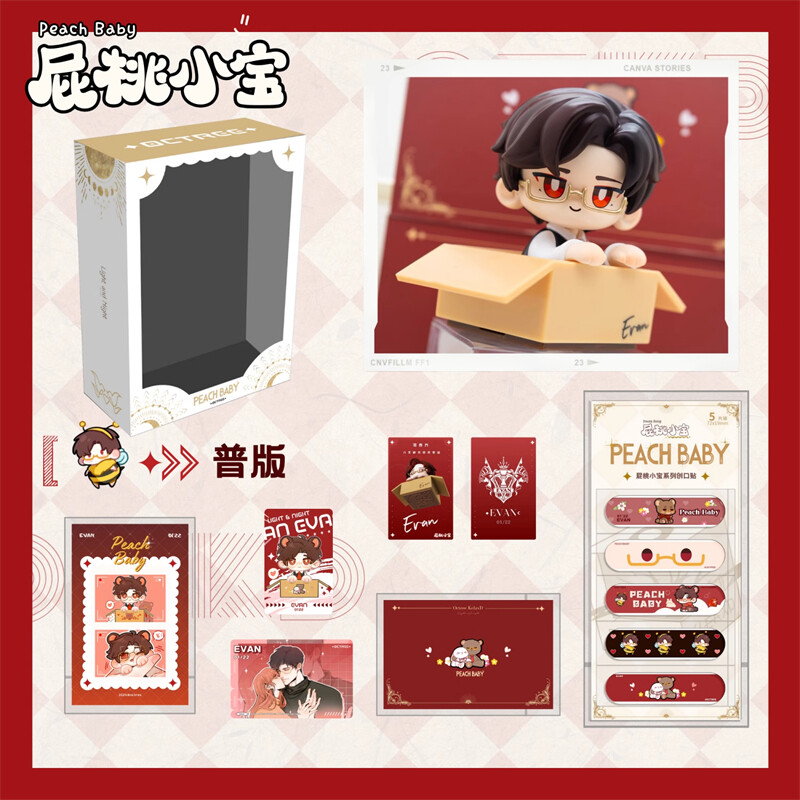 Anime Light and Night Evan Figure Seal OB11 Doll Head Figurine Statue Model Gift