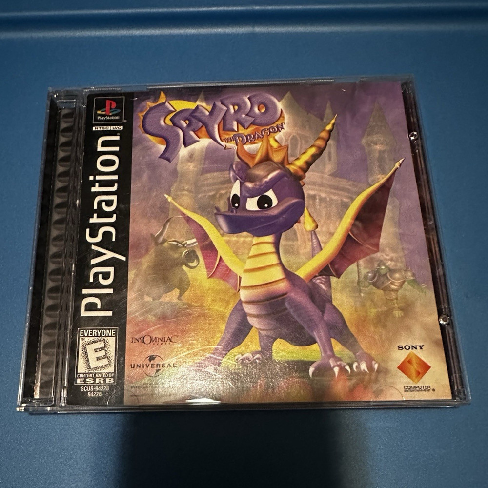 Sony Computer Ent. Spyro the Dragon PS1 Action Platformer E Manual Jewel