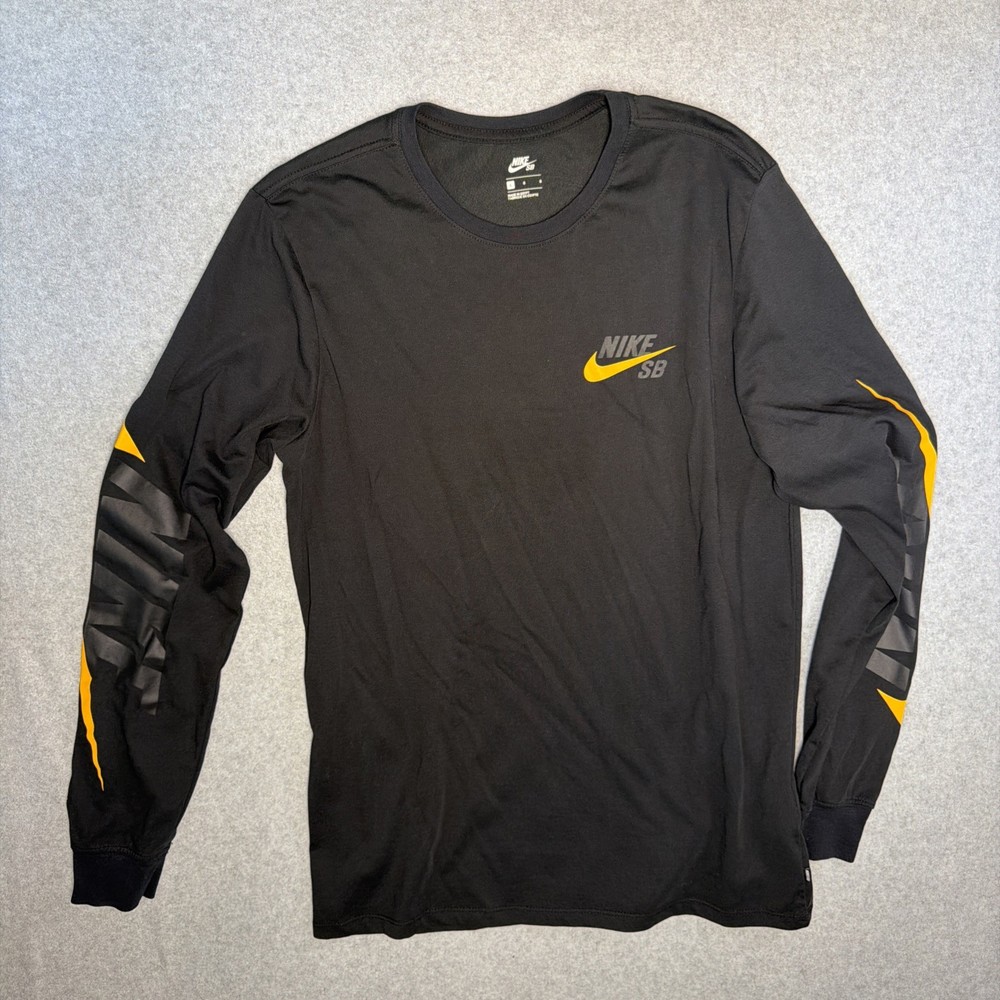 Men’s Nike Sb Black Long Sleeve T-shirt Size L