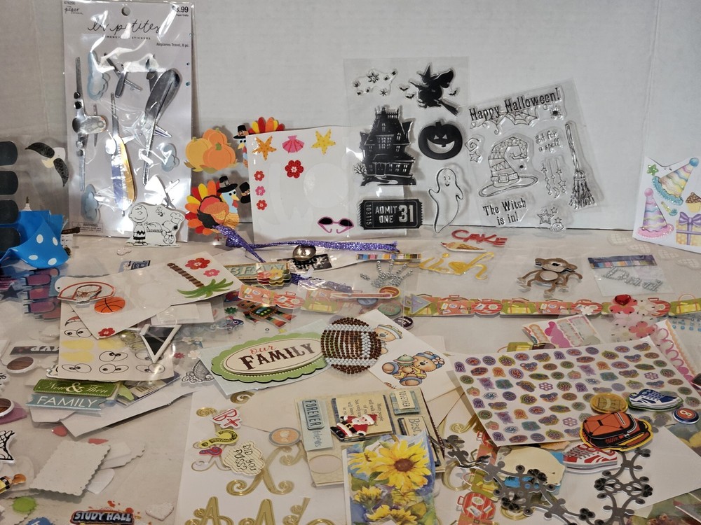 Large Lot Of Stickers For Holidays And More As Shown In Images