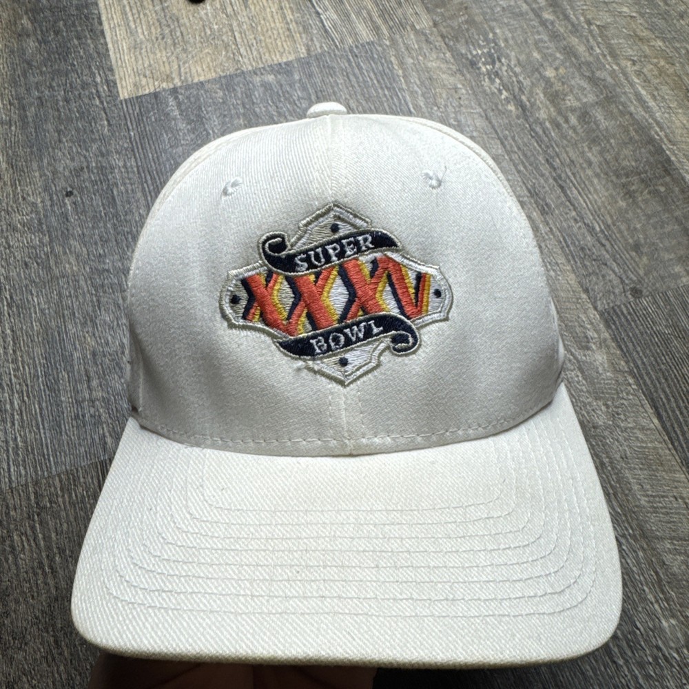 Nike Super Bowl XXXV Giants Ravens Official Team Hat Stretch Fit Cap