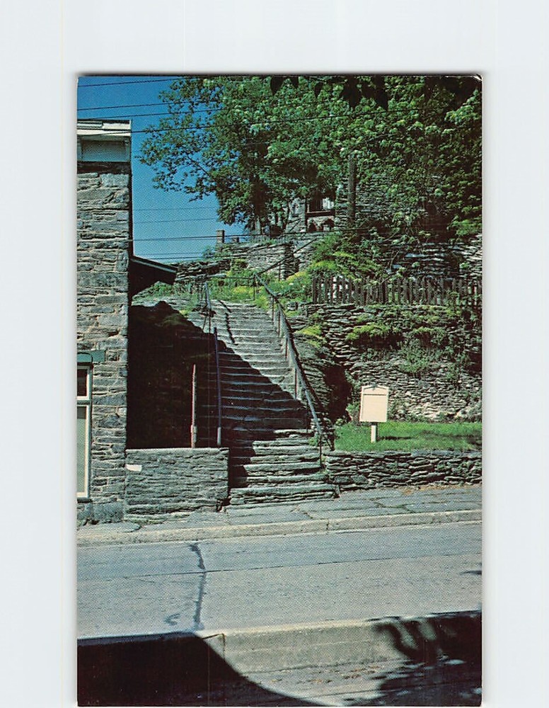 Postcard Natural Stone Steps Harpers Ferry West Virginia